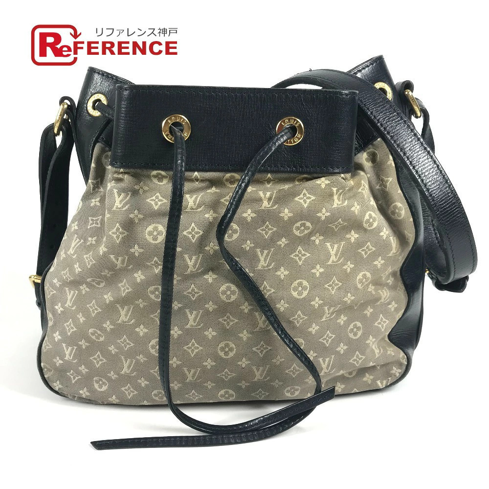 Louis Vuitton Monogram Idylle Noe Bag Crossbody Drawstring Shoulder Ankle Navy